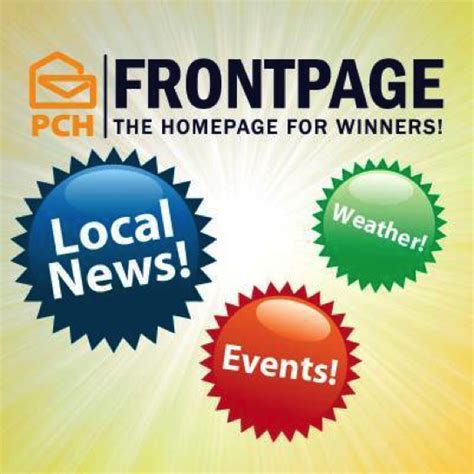 pch frontpage|pch frontpage website.